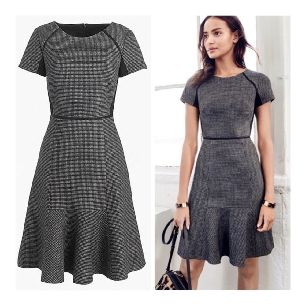 J. CREW Checkered Flutter Dress for Women